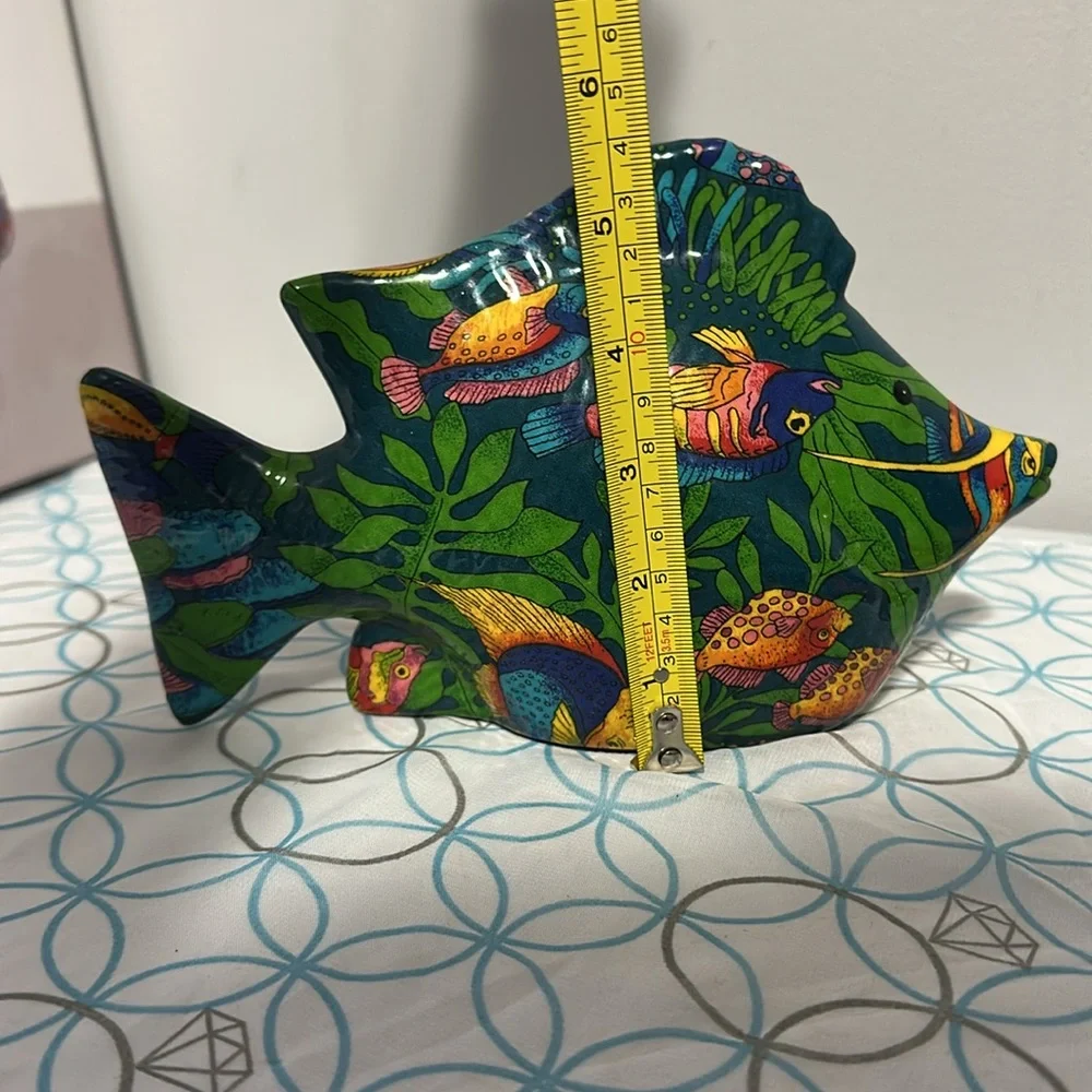 Colorful Ceramic Fish Decor